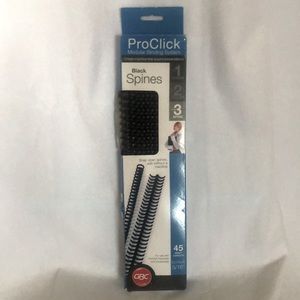 Proclick Modular Binding System Black Spines 25 Pack